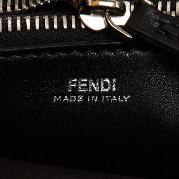 Fendi Black Quilted Lambskin Leather Dotcom Click Small Shoulder Bag - 8BN299 - Picture 8 of 12